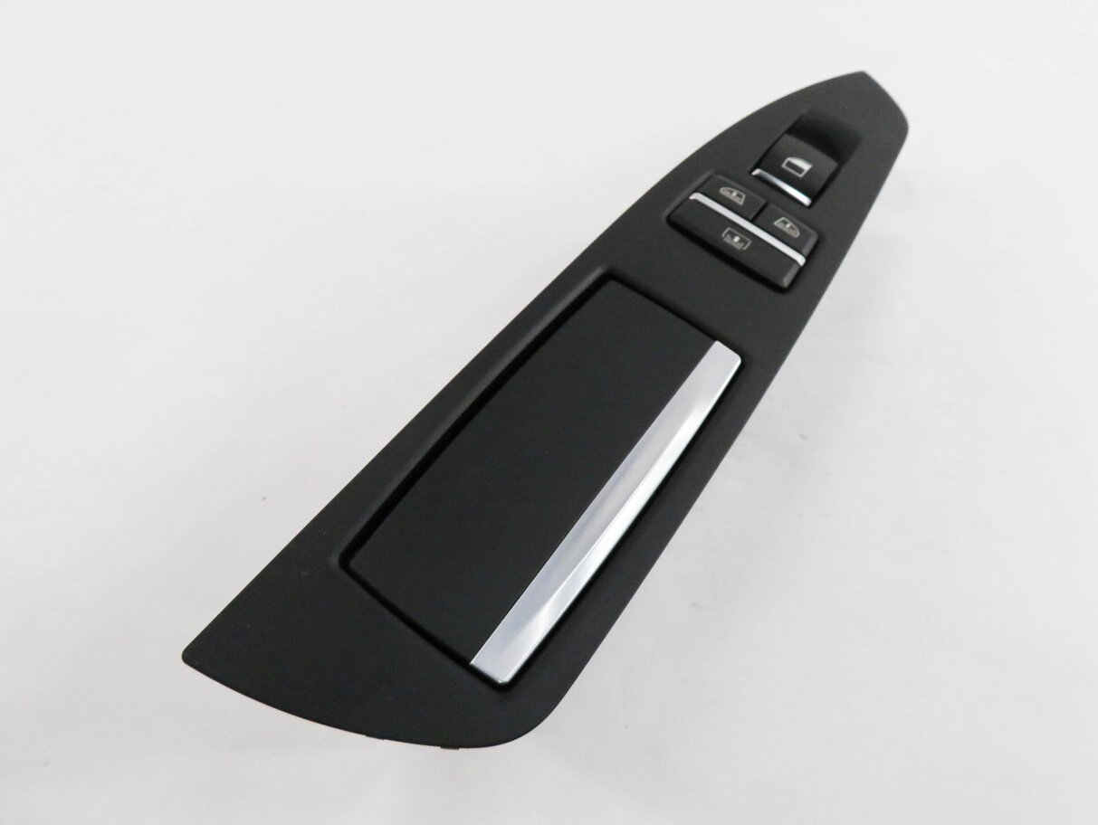 Thumbnail 2: 2013 BMW 740i (F01) LEFT REAR DOOR SUNSHADE WINDOW SWITCH w/ TRIM (BLACK)