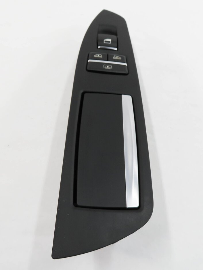 Thumbnail 3: 2013 BMW 740i (F01) LEFT REAR DOOR SUNSHADE WINDOW SWITCH w/ TRIM (BLACK)