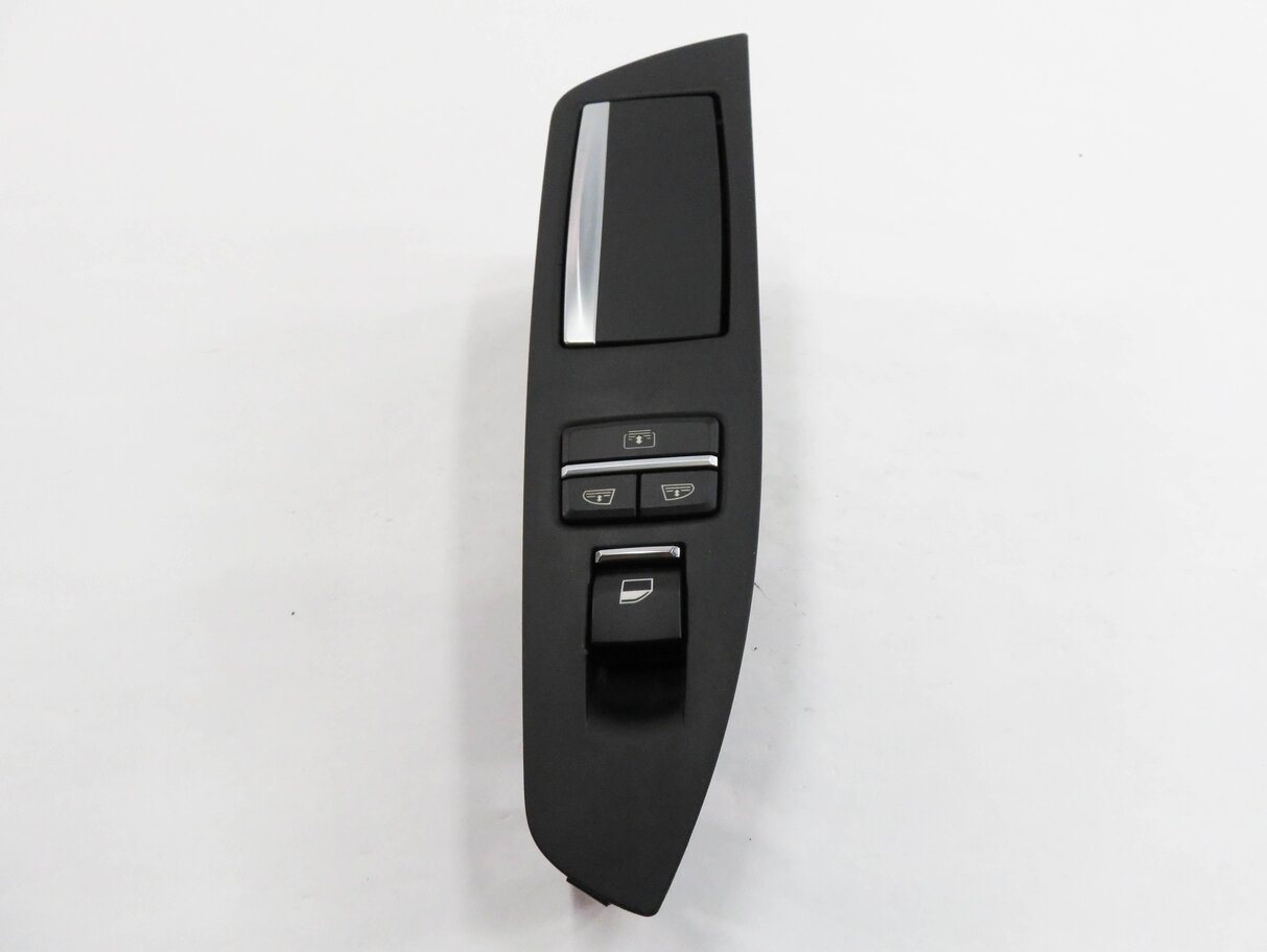 Thumbnail 5: 2013 BMW 740i (F01) LEFT REAR DOOR SUNSHADE WINDOW SWITCH w/ TRIM (BLACK)