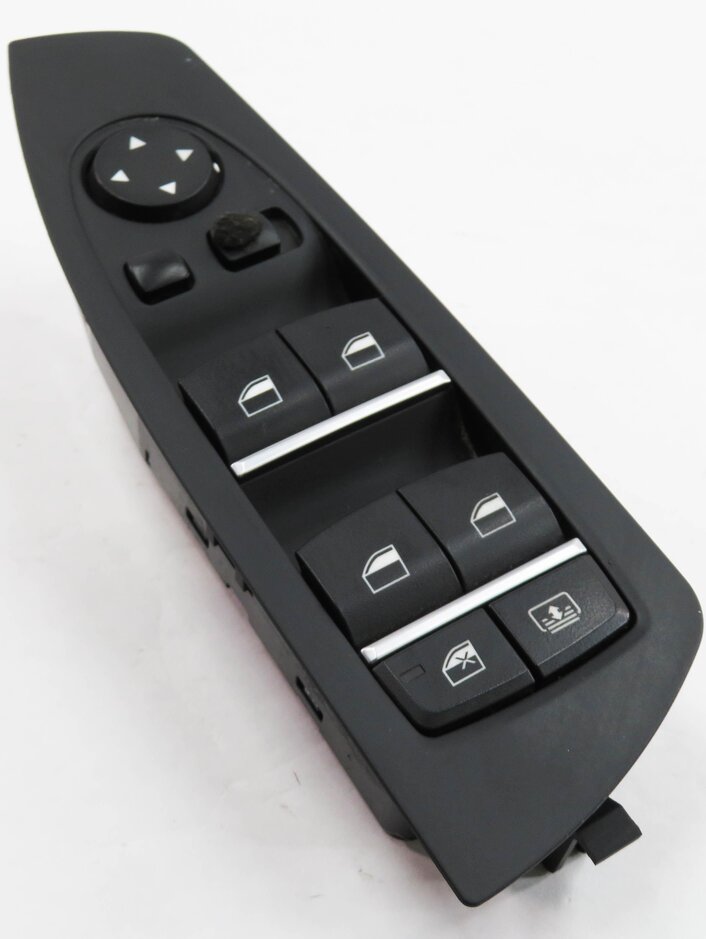 09-15 BMW 740i 750i 760i B7 (F01) DRIVER WINDOW SWITCH w/ SHADE & P-FOLD (BLACK)