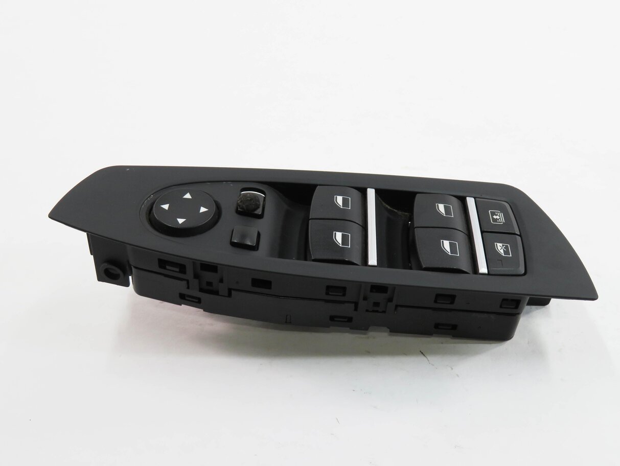 Thumbnail 2: 09-15 BMW 740i 750i 760i B7 (F01) DRIVER WINDOW SWITCH w/ SHADE & P-FOLD (BLACK)