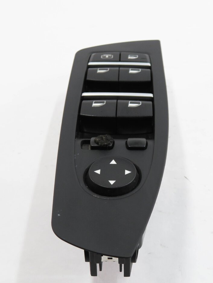 Thumbnail 3: 09-15 BMW 740i 750i 760i B7 (F01) DRIVER WINDOW SWITCH w/ SHADE & P-FOLD (BLACK)
