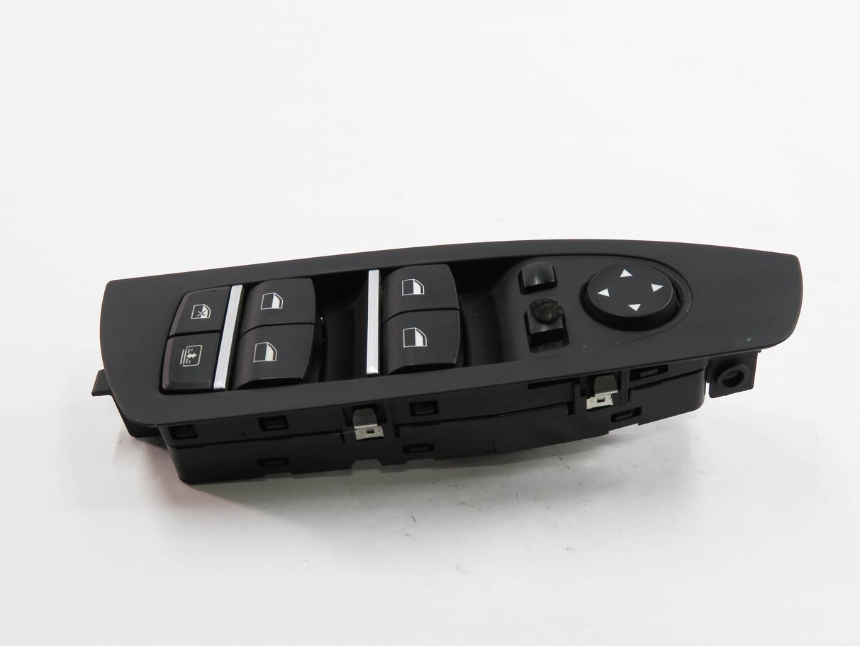 Thumbnail 4: 09-15 BMW 740i 750i 760i B7 (F01) DRIVER WINDOW SWITCH w/ SHADE & P-FOLD (BLACK)