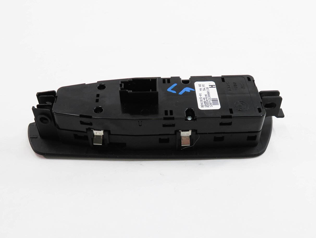 Thumbnail 6: 09-15 BMW 740i 750i 760i B7 (F01) DRIVER WINDOW SWITCH w/ SHADE & P-FOLD (BLACK)