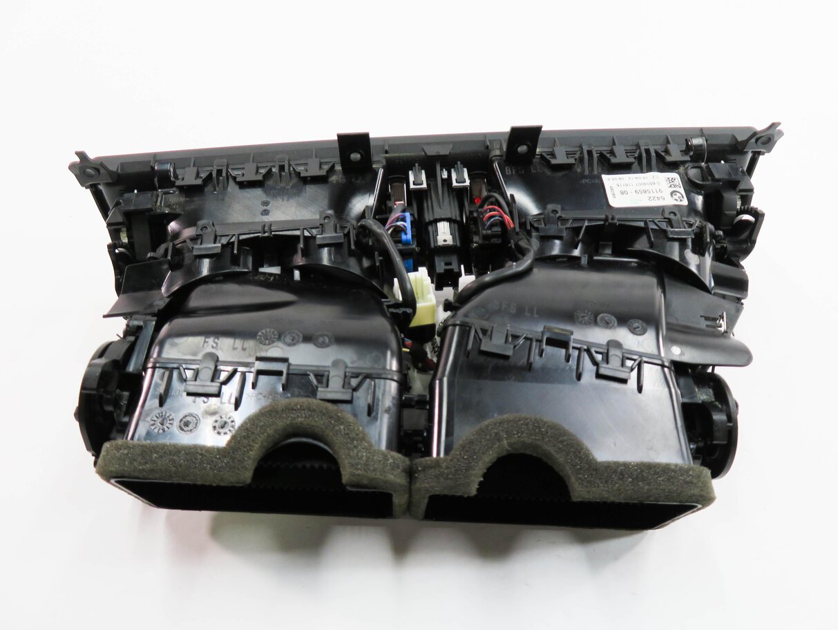 Thumbnail 6: 2013 BMW 740i (F01) CENTER DASH HEATER A/C AIR VENT w/ HAZARD & LOCK SWITCH