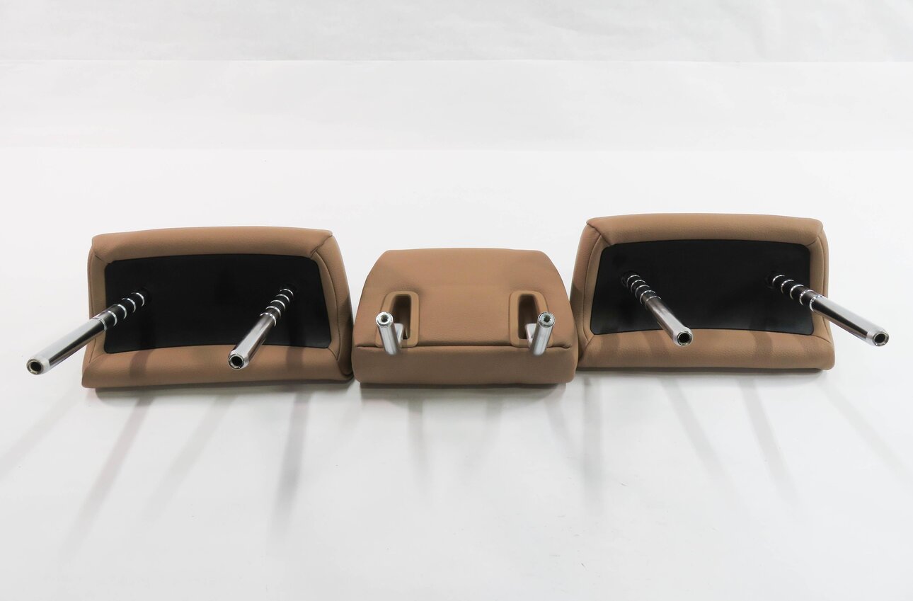 Thumbnail 4: 2013 BMW 740i (F01) REAR SEAT - HEADREST SET-3 (SADDLE BROWN LIGHT LEATHER LCD5)