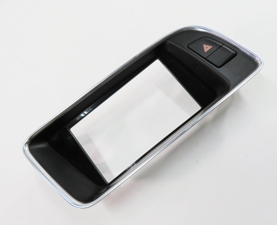 2015 AUDI SQ5 (B8 8R) GPS NAV NAVIGATION SCREEN TRIM PIECE w/ HAZARD SWITCH
