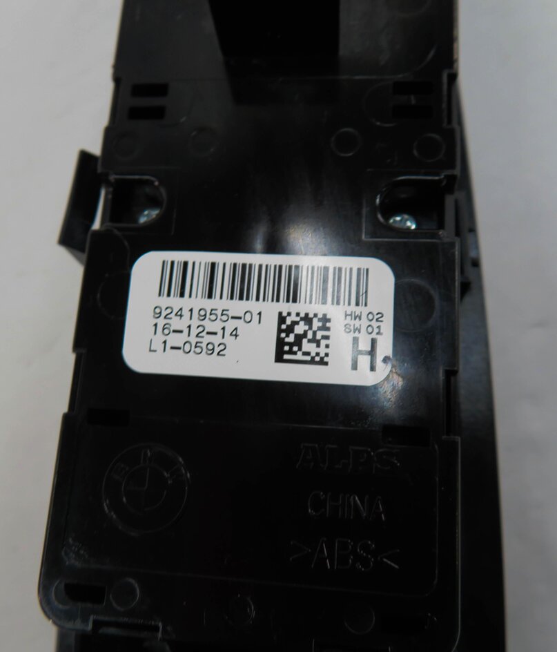 Thumbnail 8: 10-19 BMW 528i 535i 550i 650i M5 M6 X3 (F10 F12 F25) DRIVER P-FOLD WINDOW SWITCH