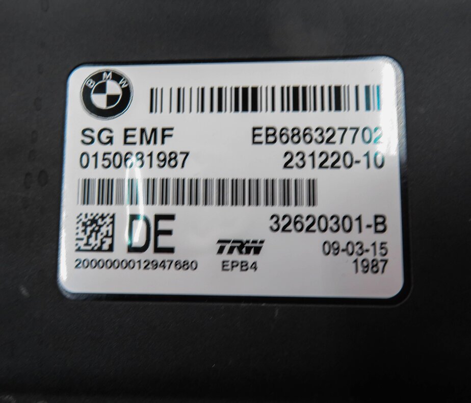 Thumbnail 7: 11-19 BMW 528i 535i 550i 640i 650i M5 M6 X3 X4 - PARKING BRAKE CONTROL MODULE