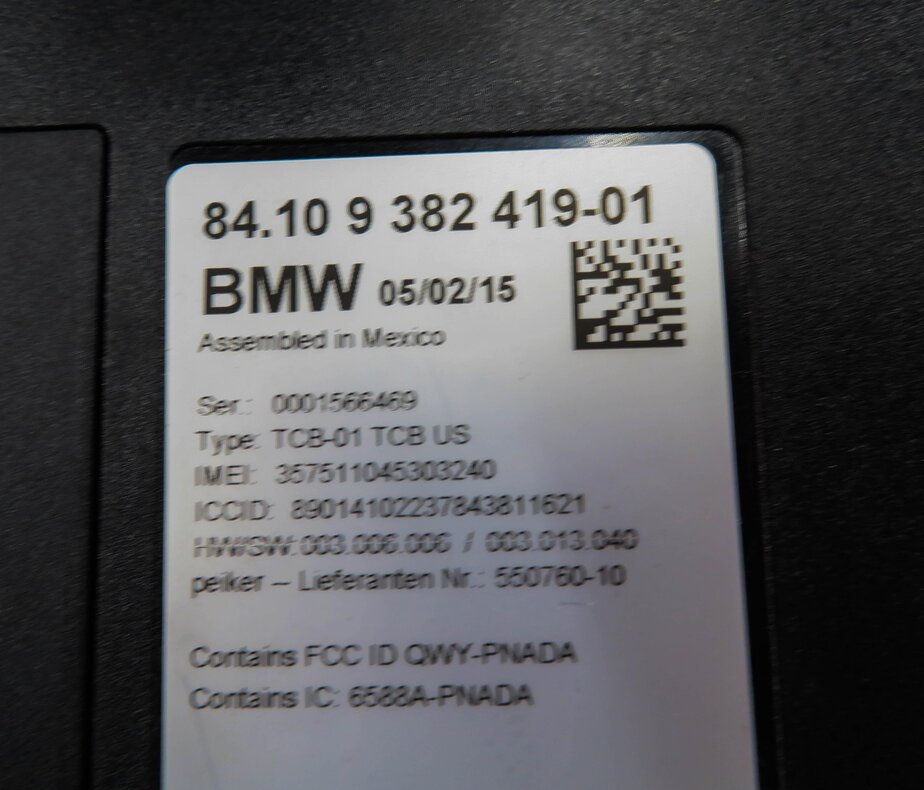Thumbnail 6: 2015 BMW 535i (F10) BLUETOOTH TELEMATICS COMMUNICATION CONTROL MODULE
