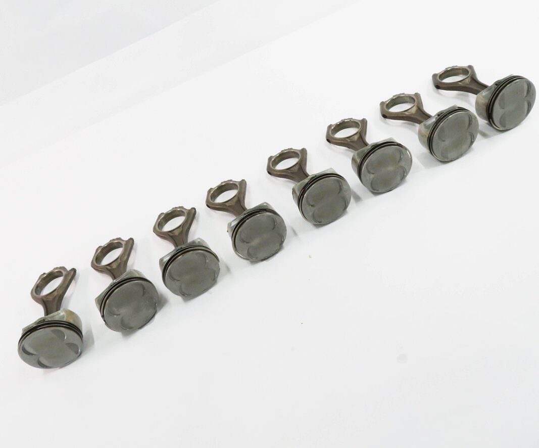 04-10 BMW 550i 650i 750i X5 (E60 E65 E66 E70) 4.8L N62 V8 ENGINE PISTON SET-8