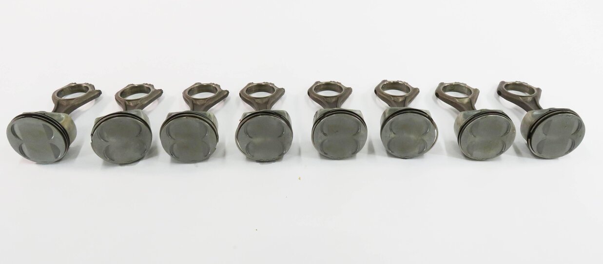 Thumbnail 3: 04-10 BMW 550i 650i 750i X5 (E60 E65 E66 E70) 4.8L N62 V8 ENGINE PISTON SET-8