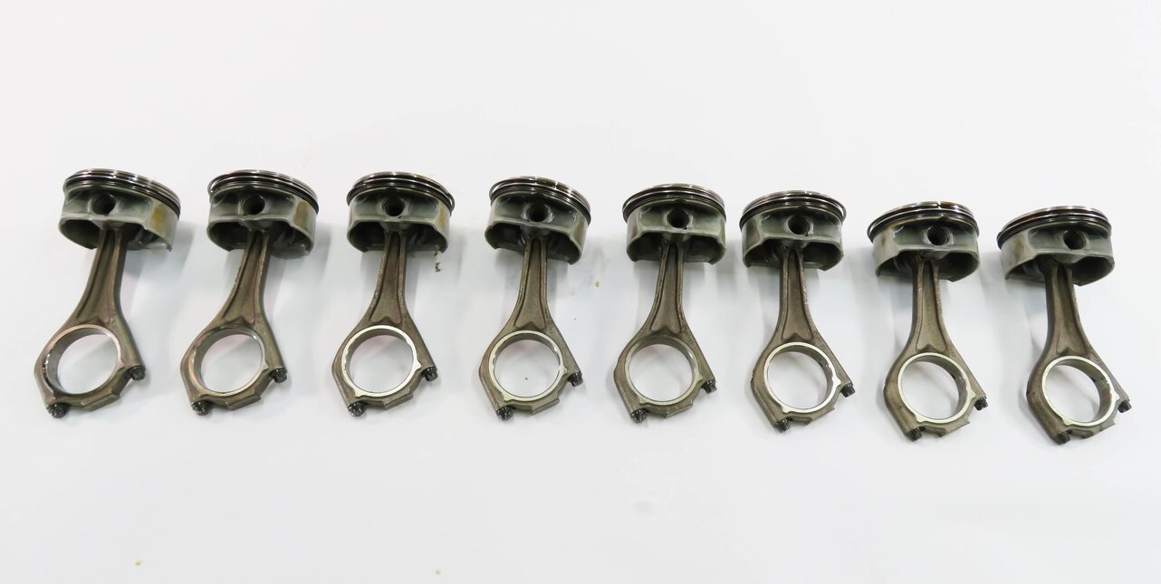 Thumbnail 6: 04-10 BMW 550i 650i 750i X5 (E60 E65 E66 E70) 4.8L N62 V8 ENGINE PISTON SET-8