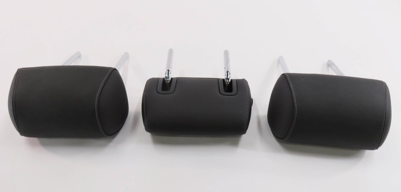 Thumbnail 6: 2011 BMW 335i (E90) REAR SEAT HEADREST SET-3 (BLACK LEATHER LCSW)