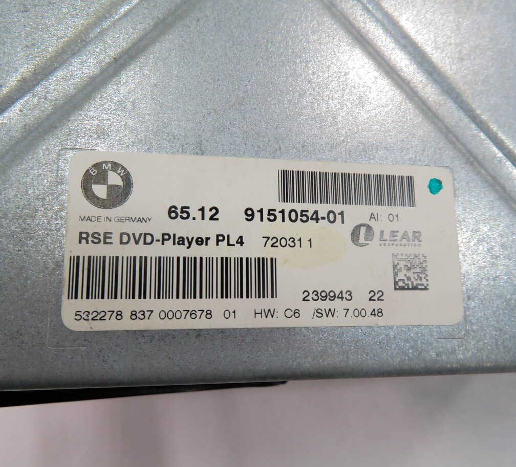 Thumbnail 11: 2007-2014 BMW X5 X5M X6 X6M (E70 E71) REAR ENTERTAINMENT DVD DISC PLAYER DRIVE