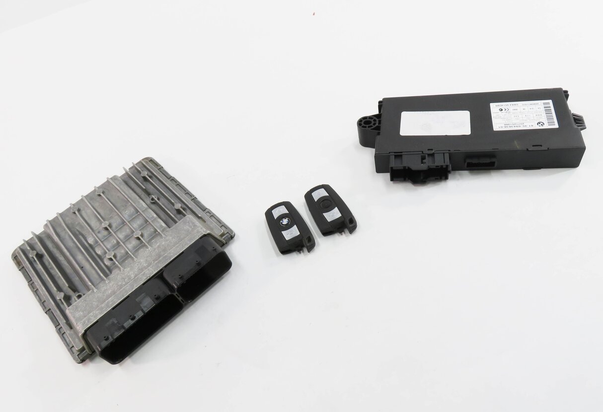 2007 BMW X5 (E70) 3.0L N52 ENGINE ECM DME CAS3 IMMOBILIZER MODULE KEY SET