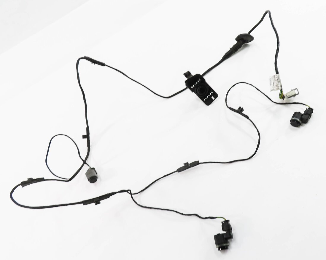 2007 BMW X5 (E70) REAR PDC PARK DISTANCE SENSOR SET w/ HARNESS (BLACK)
