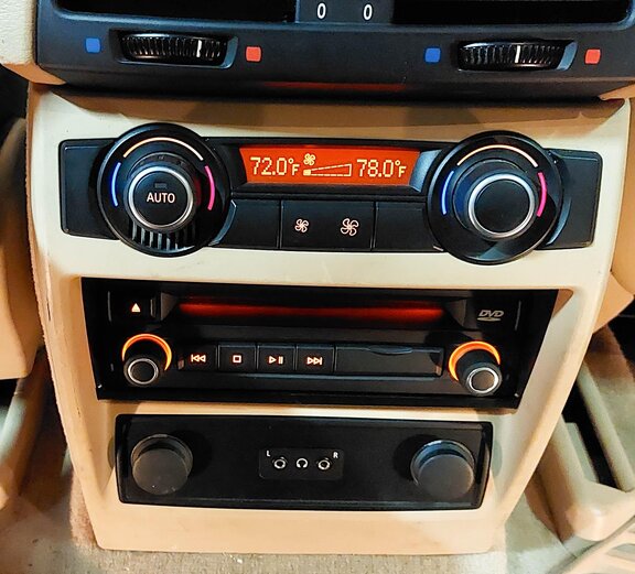 Thumbnail 7: 2007-2013 BMW X5 (E70) REAR HEATER A/C CLIMATE TEMPERATURE CONTROL PANEL