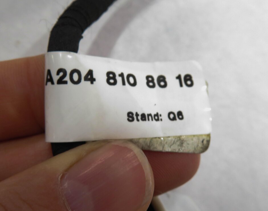 Thumbnail 10: 12-15 MERCEDES C250 C350 C63 (W204) LEFT - HEAT MEM DIM DOOR MIRROR (BLACK 183U)
