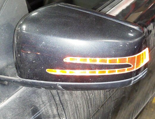 Thumbnail 2: 12-15 MERCEDES C250 C350 C63 (W204) LEFT - HEAT MEM DIM DOOR MIRROR (BLACK 183U)