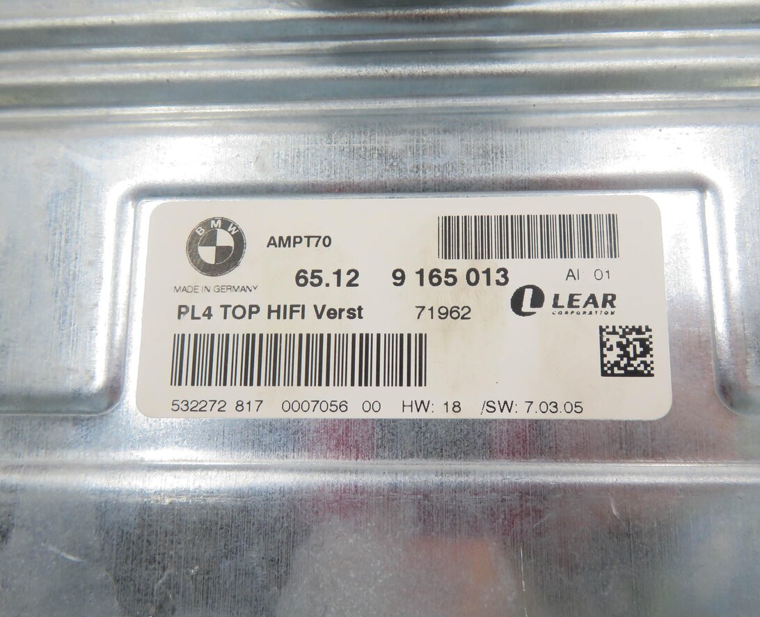 Thumbnail 7: 2007 BMW X5 (E70) RADIO STEREO PL4 TOP HiFi AUDIO AMP AMPLIFIER (LEAR)