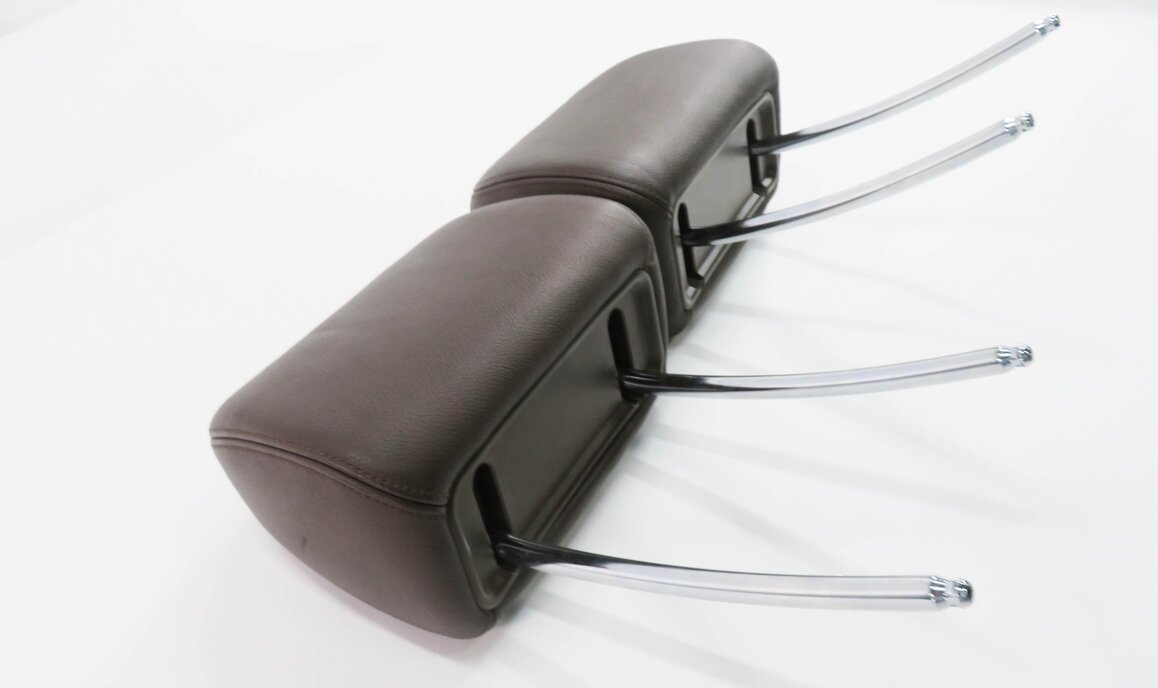 Thumbnail 4: 2007 BMW X5 (E70) FRONT LEFT & RIGHT SEAT HEADREST SET-2 (TOBACCO BROWN LUF1)