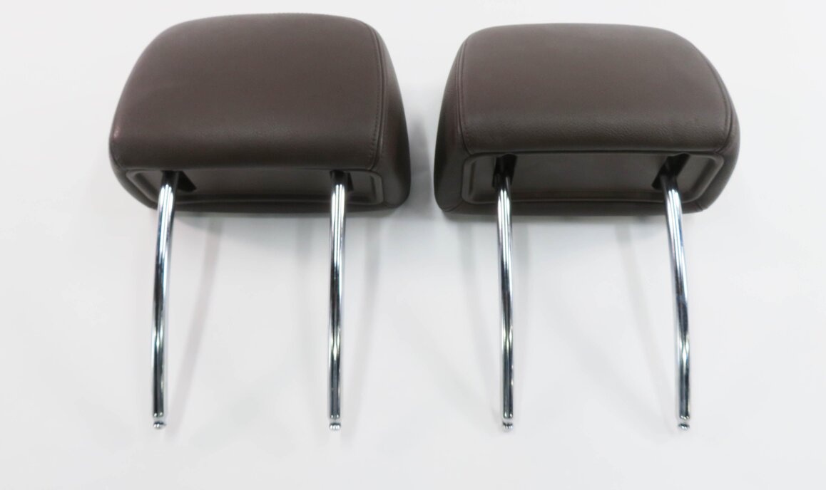 Thumbnail 8: 2007 BMW X5 (E70) FRONT LEFT & RIGHT SEAT HEADREST SET-2 (TOBACCO BROWN LUF1)