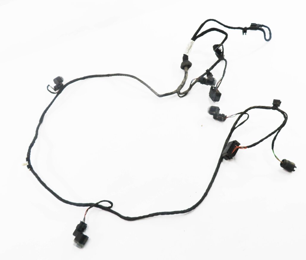 2013 AUDI A7 (C7 4G8) REAR PDC PARK DISTANCE SENSOR SET-4 w/ HARNESS (SILVER)