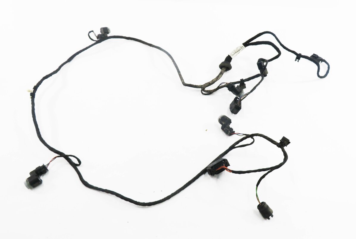 Thumbnail 2: 2013 AUDI A7 (C7 4G8) REAR PDC PARK DISTANCE SENSOR SET-4 w/ HARNESS (SILVER)