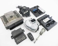 2011 AUDI Q7 (4L) 3.0L SUPERCHARGED ENGINE ECM BCM IMMOBILIZER MODULE KEY SET-9