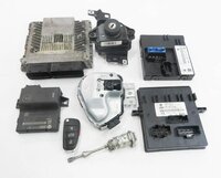 Thumbnail 2: 2011 AUDI Q7 (4L) 3.0L SUPERCHARGED ENGINE ECM BCM IMMOBILIZER MODULE KEY SET-9