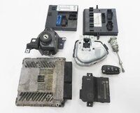 Thumbnail 3: 2011 AUDI Q7 (4L) 3.0L SUPERCHARGED ENGINE ECM BCM IMMOBILIZER MODULE KEY SET-9