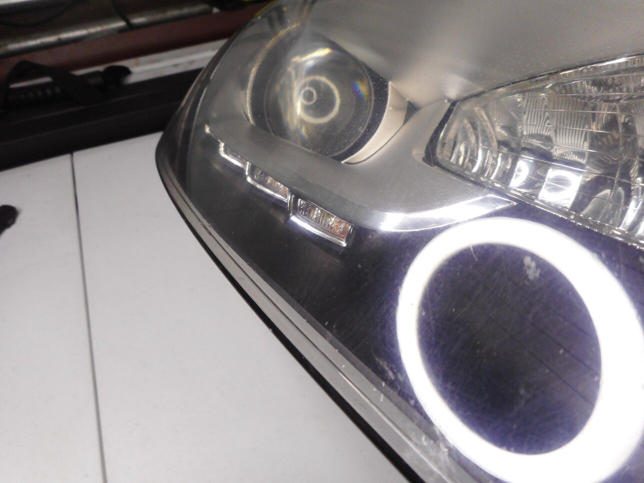 Thumbnail 11: 10-15 AUDI Q7 (4L) RIGHT PASSENGER XENON HID SELF ADJUST HEADLIGHT LIGHT LAMP