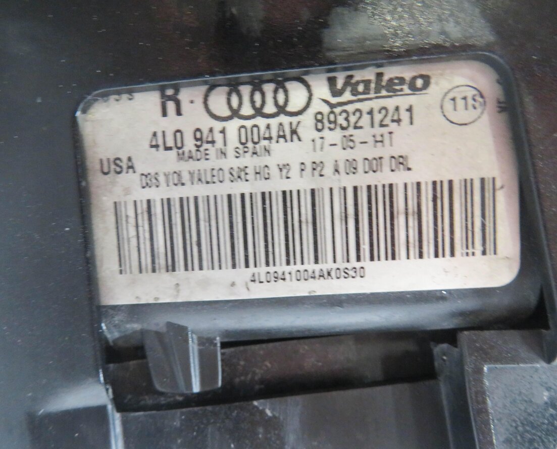 Thumbnail 8: 10-15 AUDI Q7 (4L) RIGHT PASSENGER XENON HID SELF ADJUST HEADLIGHT LIGHT LAMP