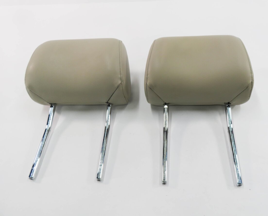 Thumbnail 2: 2011 AUDI Q7 (4L) FRONT LEFT & RIGHT SEAT HEADREST SET-2 (BEIGE LEATHERETTE)