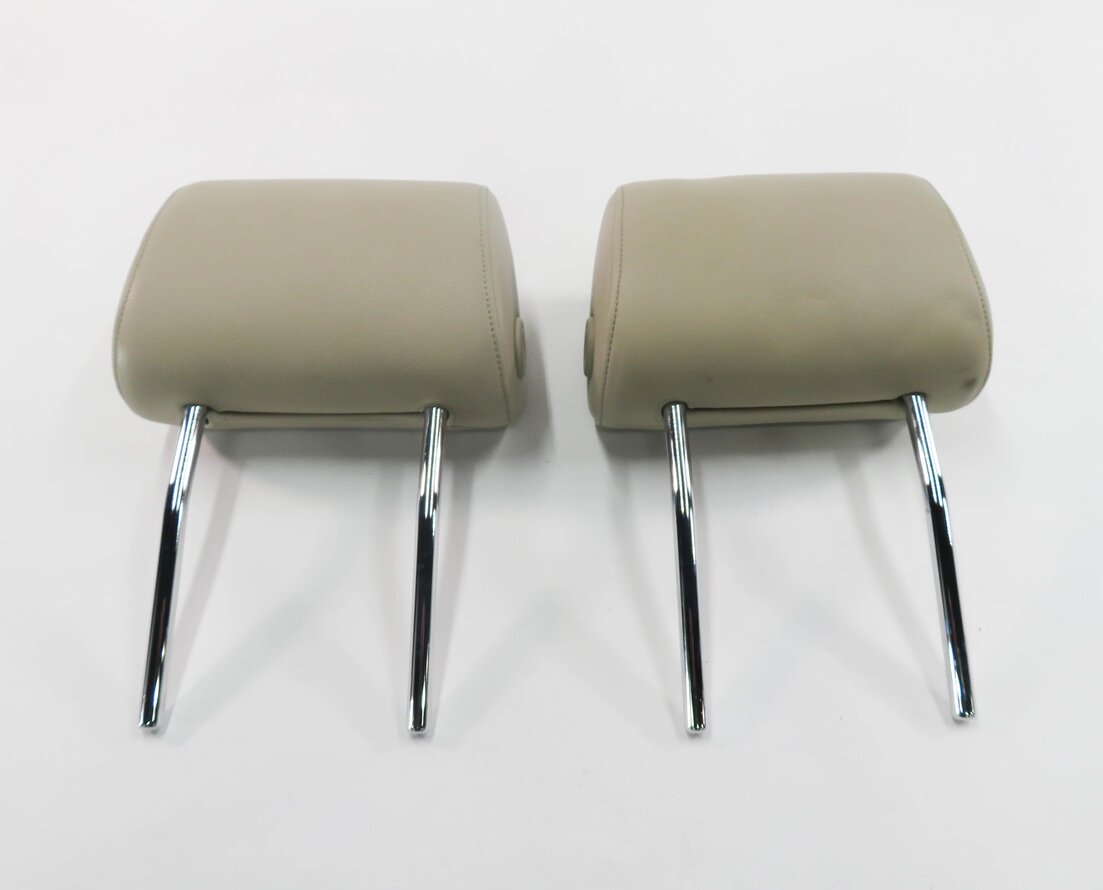 Thumbnail 7: 2011 AUDI Q7 (4L) FRONT LEFT & RIGHT SEAT HEADREST SET-2 (BEIGE LEATHERETTE)