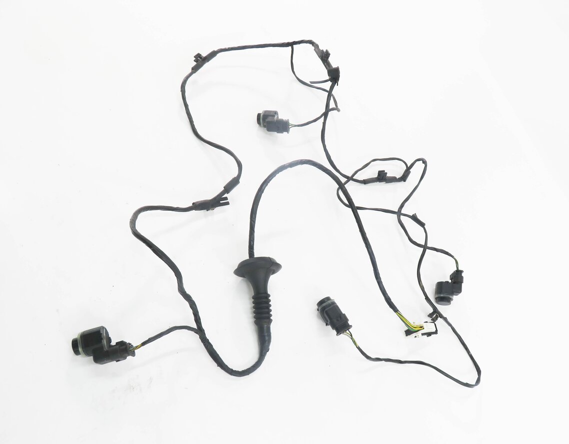 Thumbnail 3: 2009 BMW X5 (E70) REAR PDC PARK DISTANCE SENSOR SET w/ HARNESS (BLACK 475)