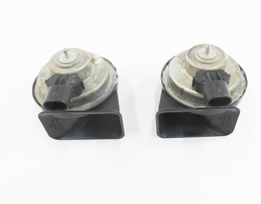 Thumbnail 5: 2007-2011 BMW X5 X6 (E70 E71) HIGH & LOW TONE NOTE EMERGENCY SAFETY HORN SET