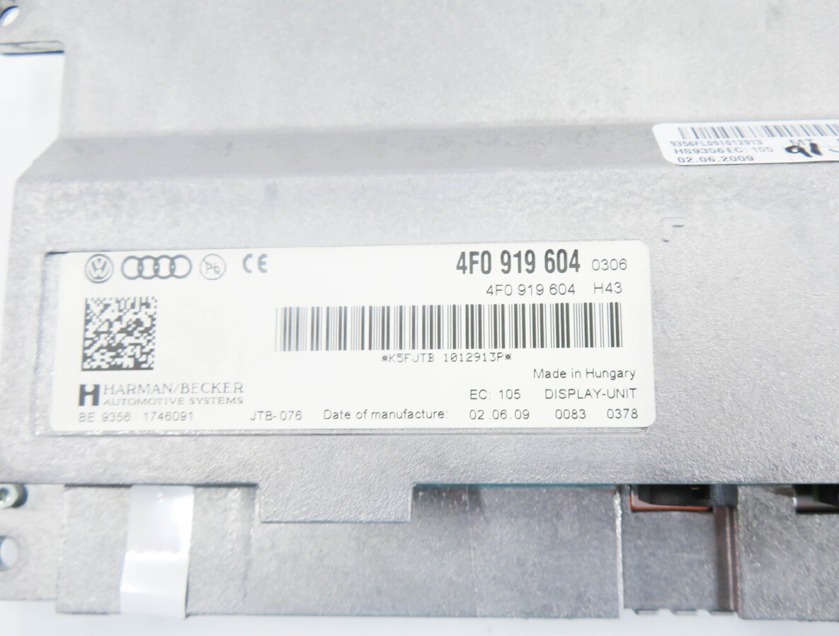 Thumbnail 10: 09-17 AUDI A5 Q5 Q7 SQ5 (B8 8T 8R 4L) RADIO STEREO MEDIA GPS NAVIGATION SCREEN