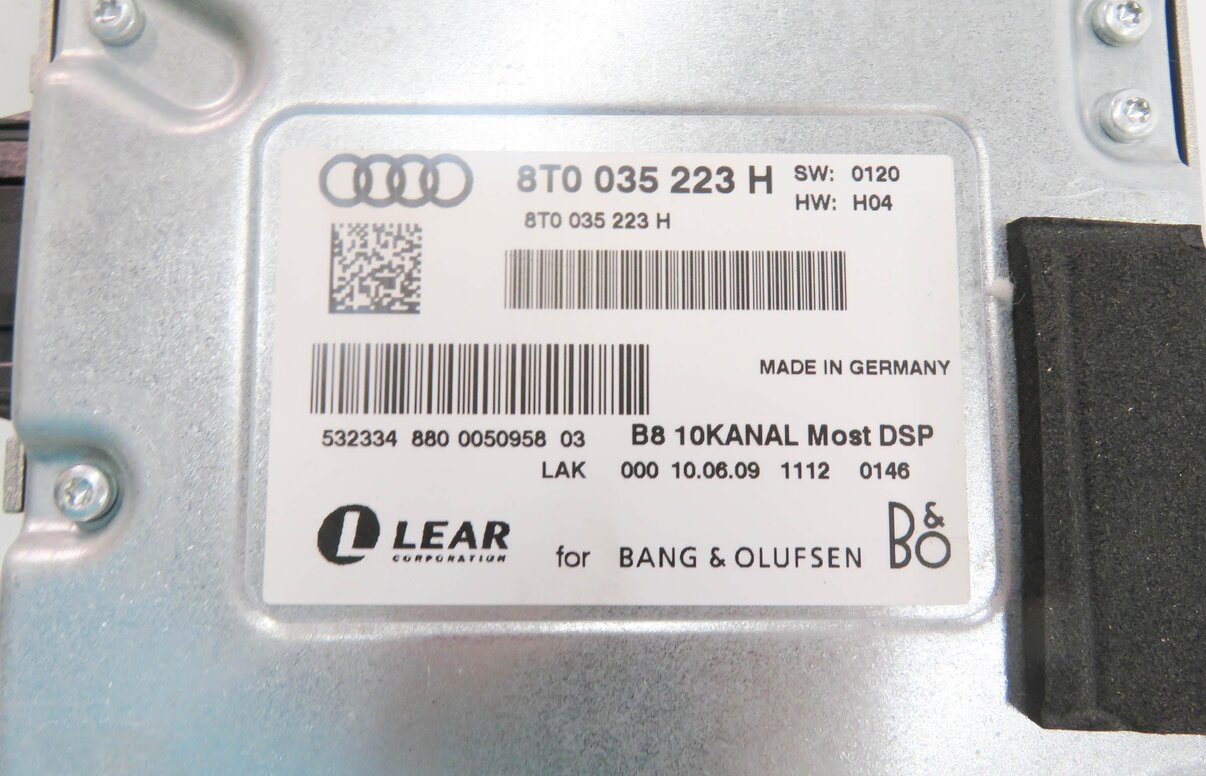 Thumbnail 7: 2009-2010 AUDI Q5 (8R) RADIO STEREO BANG & OLUFSEN AUDIO AMP AMPLIFIER
