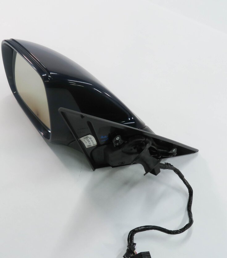 Thumbnail 4: 09-14 AUDI Q5 (8R) LEFT P-FOLD HEAT AUTODIM MEMORY DOOR MIRROR w/ LIGHT (BLUE)