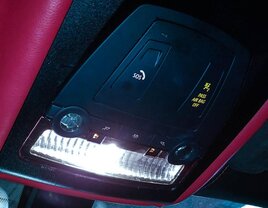 Thumbnail 2: 2014 BMW M6 ///M (F06) FRONT DOME LIGHT MAP READING COURTESY LIGHT LAMP (BLACK)