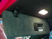 Thumbnail 3: 2012-2019 BMW 640i 650i M6 (F06 F12) FRONT SUN VISOR SHADE SET (BLACK SUEDE)
