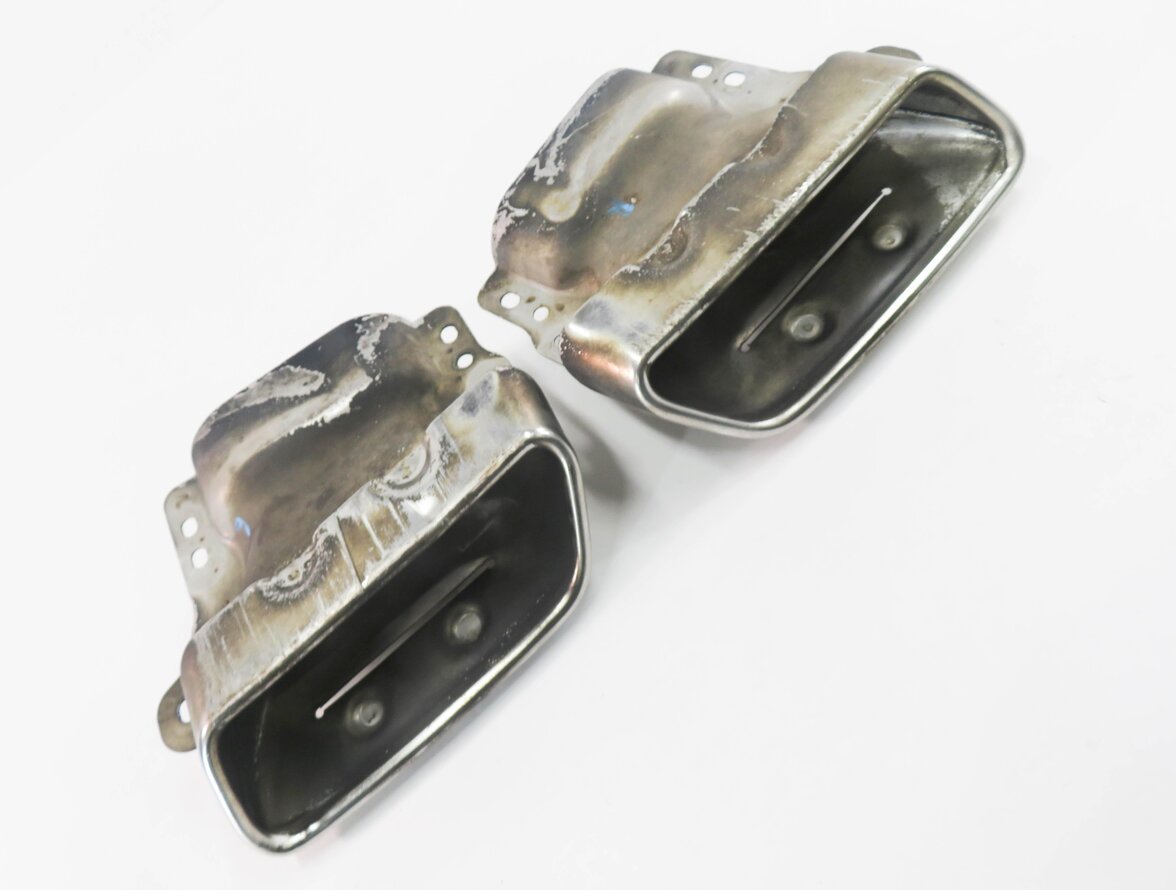 2010 MERCEDES S400 (W221) MUFFLER PIPE EXHAUST TIP SET (CHROME)