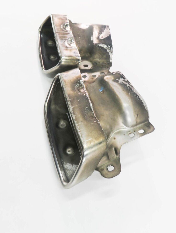 Thumbnail 3: 2010 MERCEDES S400 (W221) MUFFLER PIPE EXHAUST TIP SET (CHROME)