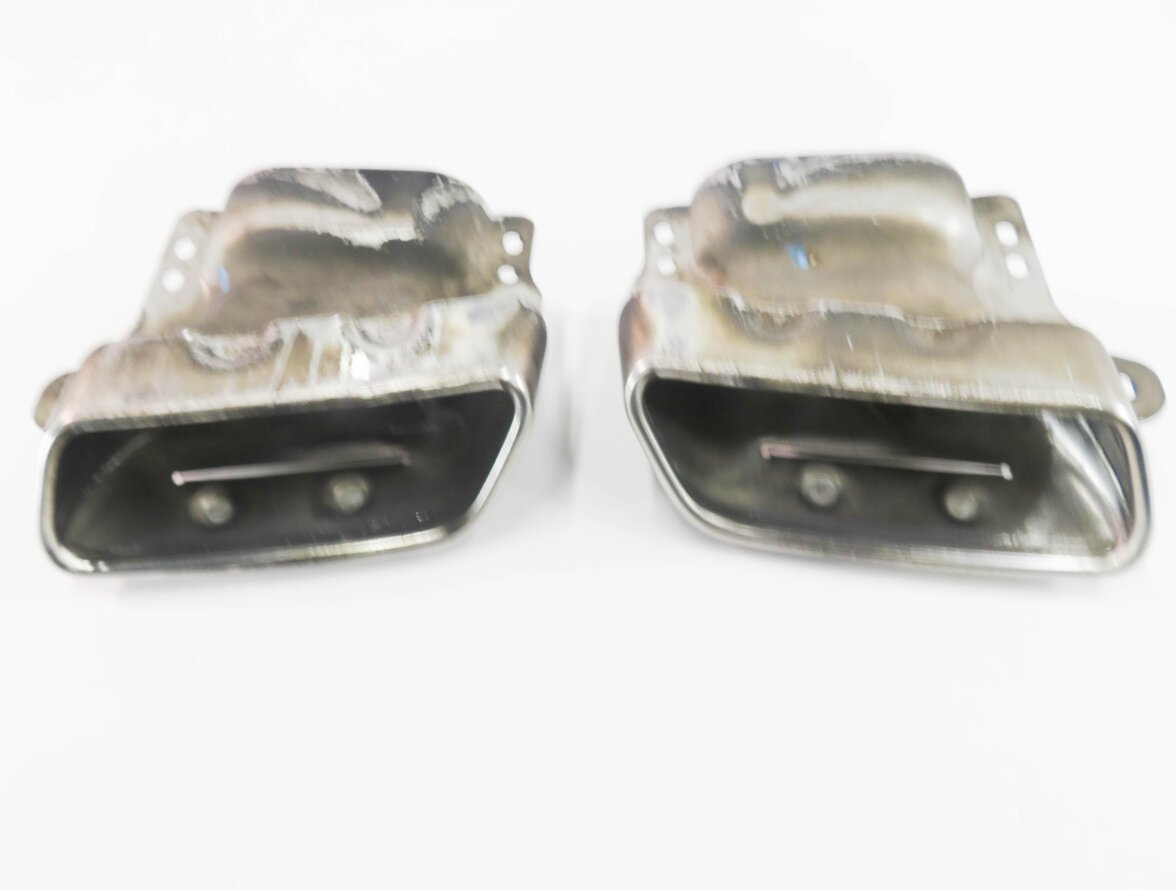 Thumbnail 7: 2010 MERCEDES S400 (W221) MUFFLER PIPE EXHAUST TIP SET (CHROME)