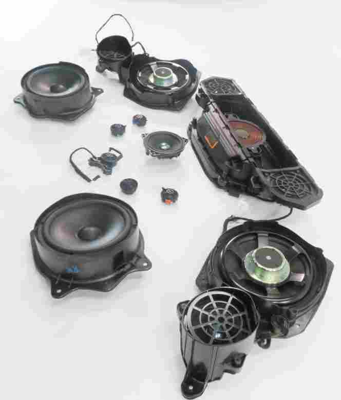 Thumbnail 3: 2010 MERCEDES S400 (W221) HARMAN LOGIC 7 AUDIO SUBWOOFER TWEETER SPEAKER SET-15