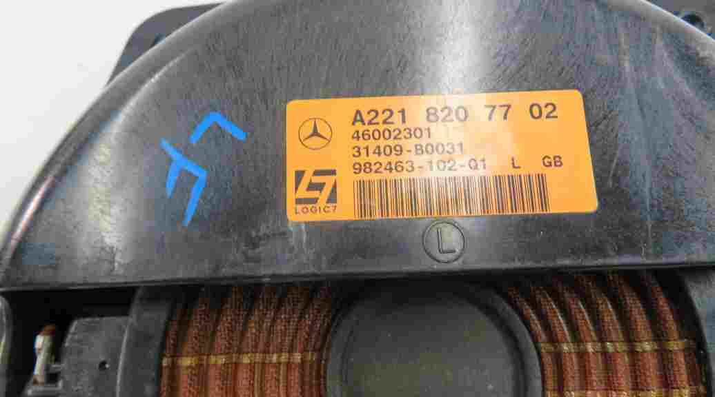 Thumbnail 9: 2010 MERCEDES S400 (W221) HARMAN LOGIC 7 AUDIO SUBWOOFER TWEETER SPEAKER SET-15