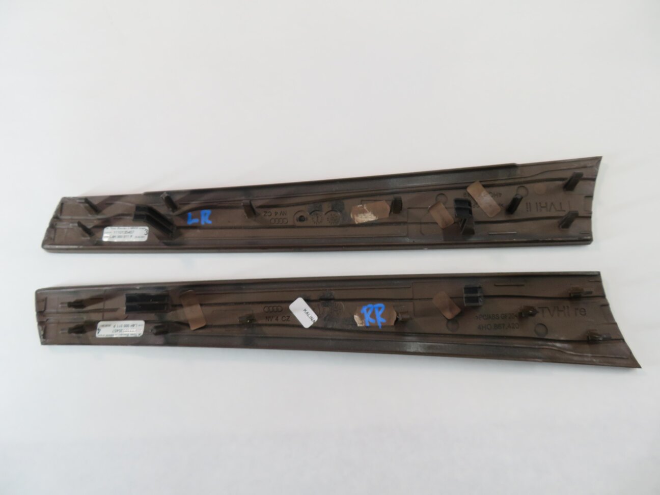 Thumbnail 16: 2011 AUDI A8 (D4 4H) DASH DOOR CONSOLE WOOD GRAIN TRIM PANEL SET
