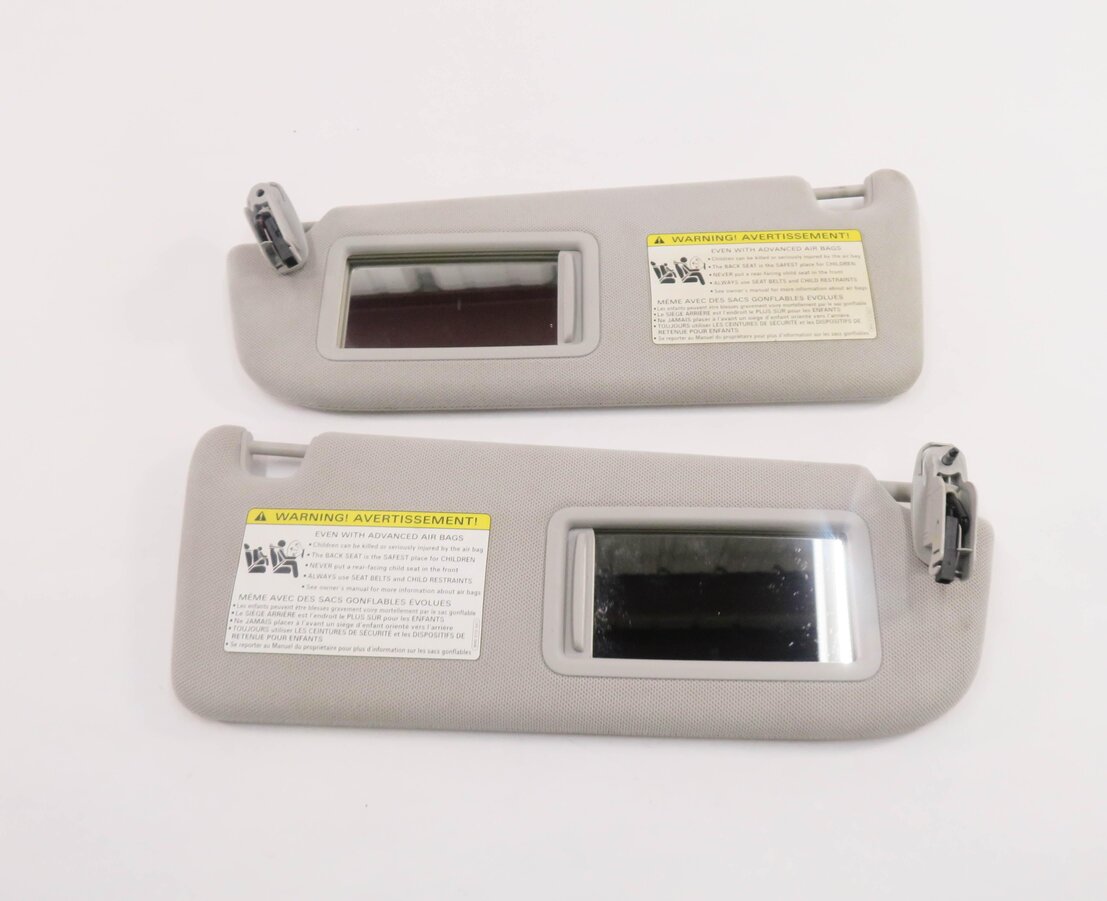 2010-2018 AUDI A8 S8 (D4 4H) FRONT LEFT & RIGHT SUN VISOR SET-2 (GRAY)